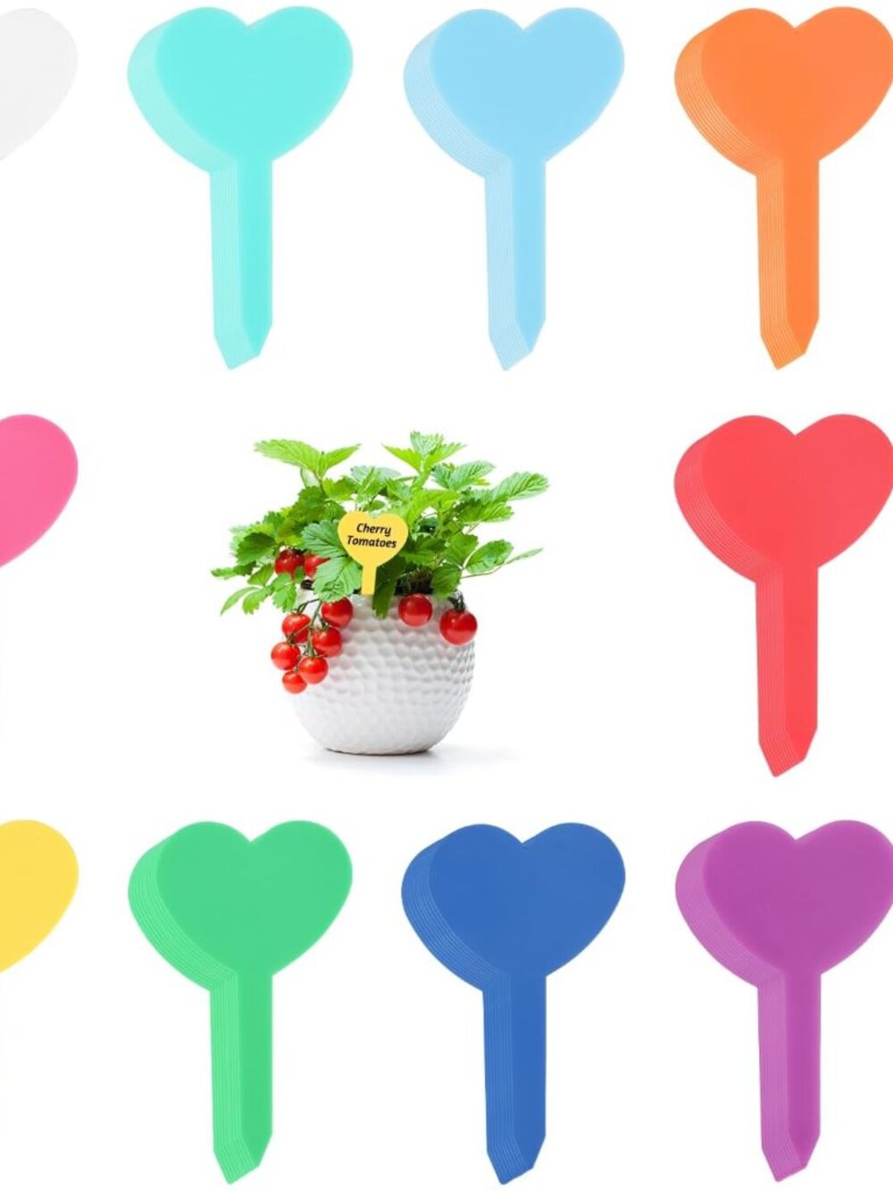 100 pcs Plastic Plant Labels, Thick Garden Labels Plant Tags Seeding Labels